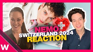 🇨🇭 Nemo  The Code REACTION  Switzerland Eurovision 2024 [upl. by Ahseket700]