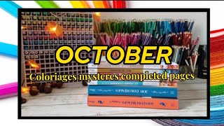 Coloriages mysteres DISNEY completed coloring pages OCTOBER hachetteheroes [upl. by Riek]