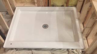 Kohler Purist Cast Iron Shower Base Overview for my Bathroom Remodel [upl. by Florentia]