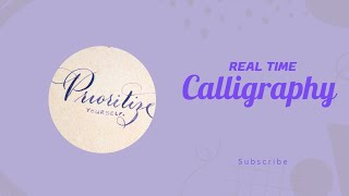 Calligraphy for Beginners ✨ Real time calligraphy [upl. by Ytte]