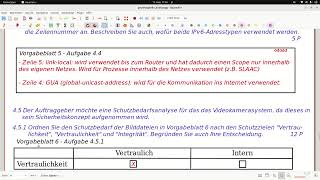 AP1Prüfung für ITBerufe  Sommer 2024 45  Netzwerktechnik und Schutzbedarfsanalyse [upl. by Kired]