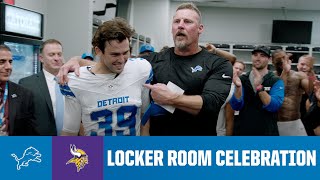 Lions vs Jaguars postgame locker room celebration [upl. by Wiburg]