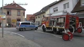 29072011  Plankstadt  Gefrierschrank verursacht Küchenbrand [upl. by Aennil610]