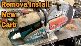 Remove amp Install Carb On MakitaDolmar Concrete Saws [upl. by Herrod]