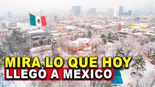 Mira las imágenes de cómo esta tormenta invernal congela a México en Minutos [upl. by Yruama]