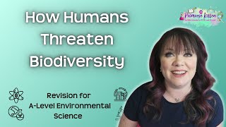 How Humans Threaten Biodiversity  Revision for AQA ALevel Environmental Science [upl. by Ramraj]