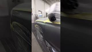 MGRX8 spot repair silver gray spray paintworks shortvideo [upl. by Nessah]