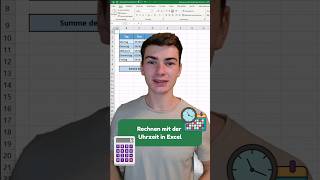 Rechnen mit Uhrzeiten in Excel excel informatik [upl. by Boggers]
