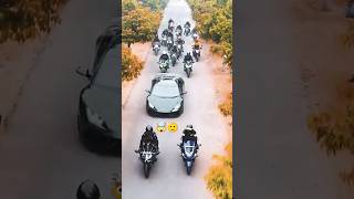 Lamborghini car and bike driving 😲🤨 shortvideo shorts song [upl. by Acireed]