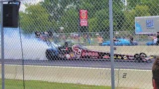 Top Fuel Dragster Does A MASSIVE BURNOUT on WOODWARD AVENUE [upl. by Robbi]