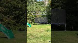 Cheeky Bear Cubs Seen Playing on Trampoline in Adorable Footage [upl. by Oremar]