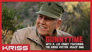 GunnyTime with R Lee Ermey Featuring the KRISS Vector 45ACP SMG [upl. by Nicolais]