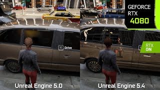 Matrix Awakens Unreal Engine 54 vs Unreal Engine 50  The Ultimate GraphicsPerformance Comparison [upl. by Aligna]