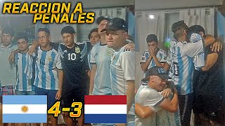 PENALES ARGENTINA vs HOLANDA 43  REACCIONES de ARGENTINOS  Cuartos  Mundial Qatar 2022 [upl. by Ahsrav]