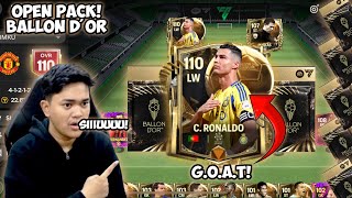 BLACK FRIDAY amp BALLON DOR OPEN PACK TOP UP 3 JUTA DEMI CRISTIANO RONALDO OVR 110 EA FC MOBILE 25 [upl. by Sidell]