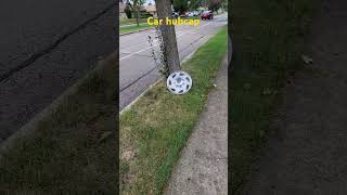 Finding A Car Hubcap On The Sidewalk hubcap hubcaps [upl. by Yolane534]