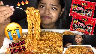 2X SPICY SAMYANG FIRE NOODLES CHALLENGE  EXTREMELY SPICY NOODLES  SPICY FOOD CHALLENGE VIDEOS [upl. by Etnahsal969]