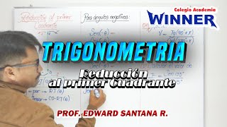 TRIGONOMETRÍA  Reducción al primer cuadrante [upl. by Anirhtak]