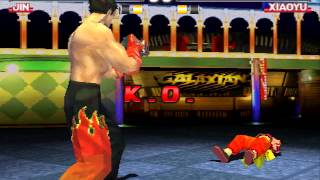 Tekken 3 Jin Kazama Hard Difficulty Playthrough [upl. by Suivatco]