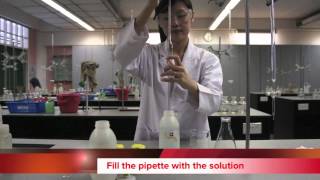 Titration Step 3  Using the pipette [upl. by Arlan]