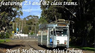 Melbourne Trams West Coburg line April 2014 [upl. by Ratha]