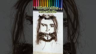 Dibujo a Dios con cabellodrawing art arte [upl. by Aihtela]