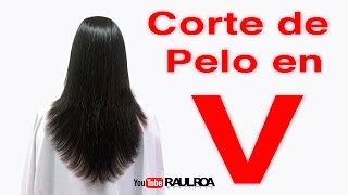 Corte en V RAUL ROA ESTILISTA [upl. by Slein]