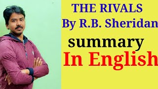 The Rivals Summary by RB Sheridan in English [upl. by Ahsiak]