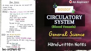 Circulatory SystemBlood Unit8 Part5  Biology  General Science  Lec37  An Aspirant [upl. by Martguerita588]