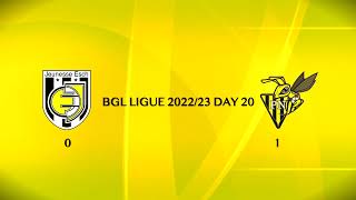 BGL LIGUE 202223 DAY 20  AS Jeunesse Esch vs FC PN  0  1 [upl. by Neo]