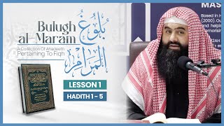 Bulugh alMaram  بلوغ المرام  Lesson 1  Shaykh Abu Saad Muhammad [upl. by Haimirej957]