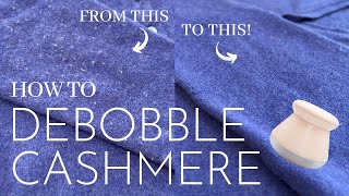 HOW TO DEBOBBLE CASHMERE The best fabric shaver to remove bobbles  Sewing with Susan Episode 10 [upl. by Chuch]