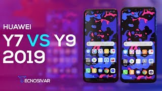 Huawei Y7 vs Y9 2019  comparativa en Español [upl. by Courcy]