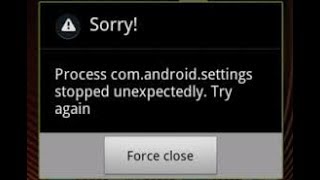 unfortunately the process comandroidsettings has stopped solution [upl. by Eseilanna]