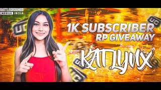 BGMI RP GIVEAWAY 🎁 KAT LYNX ❤  OCEAN ODYSSEY🧜‍♂️ BGMI 33  girlgamer live bgmi shortfeed rp [upl. by Aicital81]