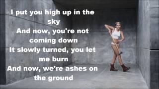 Miley Cyrus  Wrecking Ball Lyrics [upl. by Simpson]