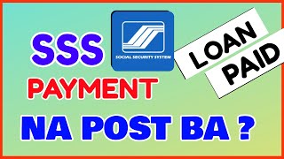 SSS Loan Posted How to Check SSS Payment Posted Credited Online [upl. by Malan]