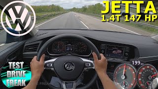 2019 Volkswagen Jetta S 14 TSI 147 HP TOP SPEED AUTOBAHN DRIVE POV [upl. by Hanny]