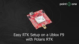 Easy RTK setup on a Ublox F9 Receiver with Polaris RTK [upl. by Zarihs]