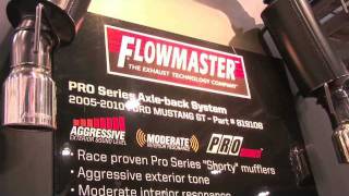 Flowmasters new Outlaw Race Mufflers Stainless amp DBX Mufflers released at SEMA 2011 [upl. by Godred]