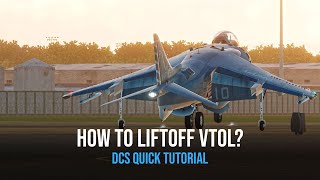 DCS Tutorial for Dummies AV8B NA Harrier VTOL Easy Vertical Takeoff Tutorial [upl. by Neerhtak]