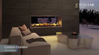 Custom Outdoor Gas Fireplace [upl. by Sifan]