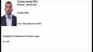 Eleições 2024  Jingle Carlos Jordy PL  Prefeito Niterói RJ [upl. by Flavius]