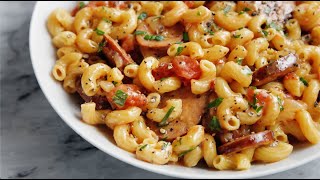 One Pot Andouille Sausage Skillet Pasta [upl. by Tound614]