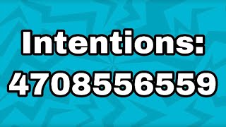 Intentions Roblox IDCode 🎶 [upl. by Klapp745]