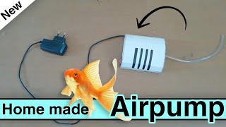 How to make a mini fish air pump for aquarium out of cardboardWater air pump [upl. by Cigam]