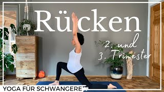 Yoga in der Schwangerschaft  2 und 3 Trimester  35 min  unterer Rücken  Fortgeschrittene [upl. by Hung]