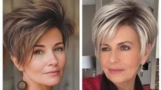 CORTES DE CABELLO CORTO MUJER 2024 pixie Haircut ideas [upl. by Nosirrah]