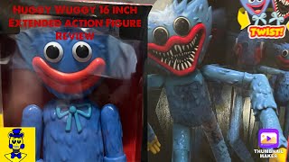 Poppy Playtime Huggy Wuggy 16 inch Action Figure Extended Review [upl. by Ilaire728]