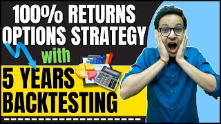 100 returns Options strategy With 5 years back testing  OPTION SELLING SPECIAL STRATEGY [upl. by Alegnat]